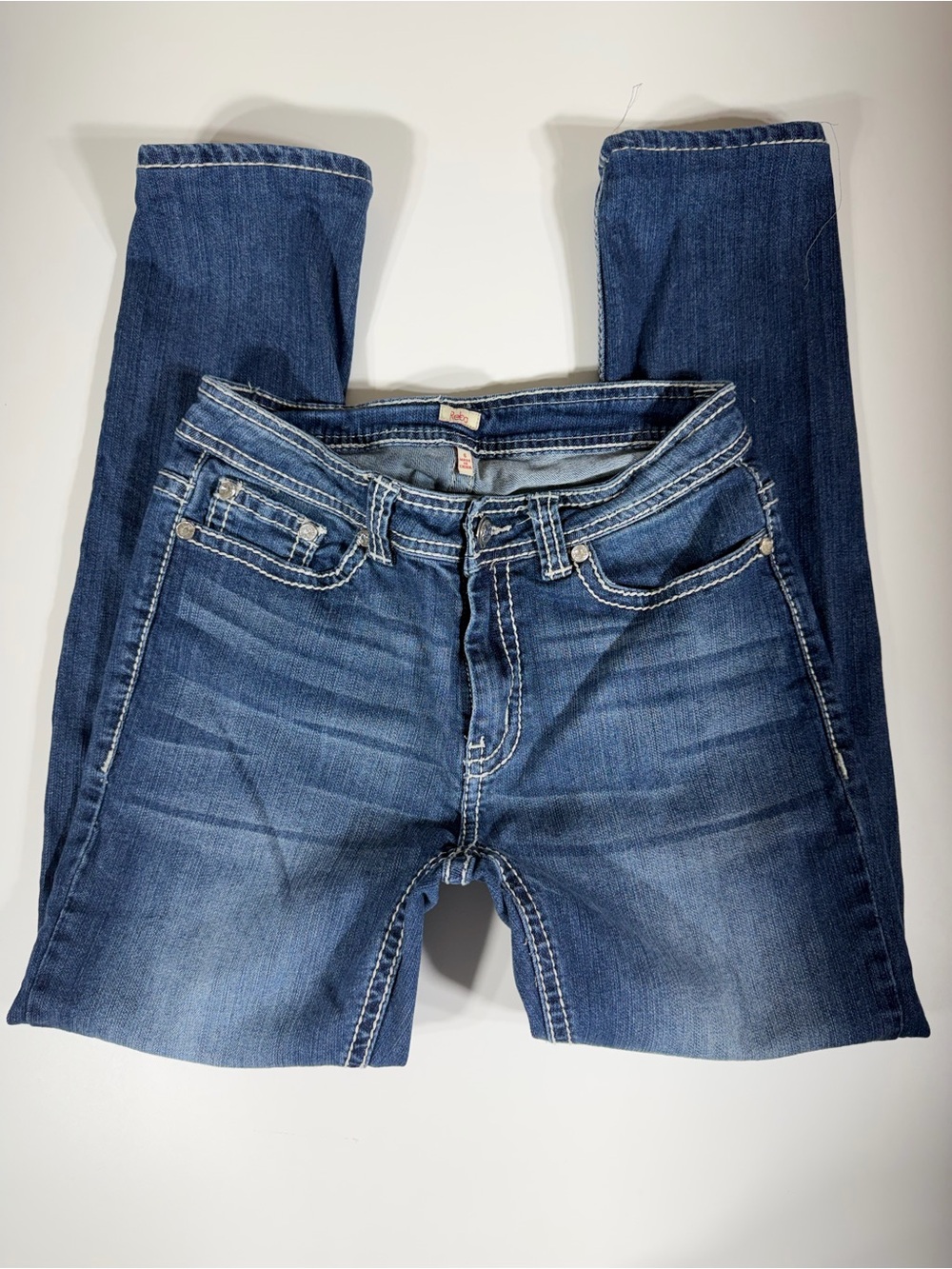 Women’s Reba Jeans Women's Size 6 Blue Denim Straight Leg Jeans